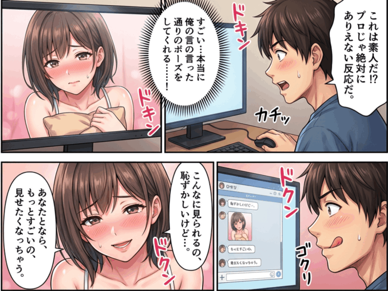 【マンガで解説】アダルトライブチャット「DXLIVE」｜素人女の子の生配信で遊べるエロサイト